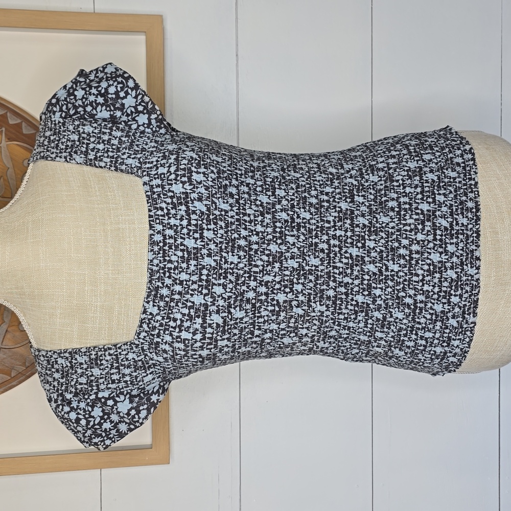 Nation Ltd Alicia Smocked Ruffle Top In Petite Fleur Size M